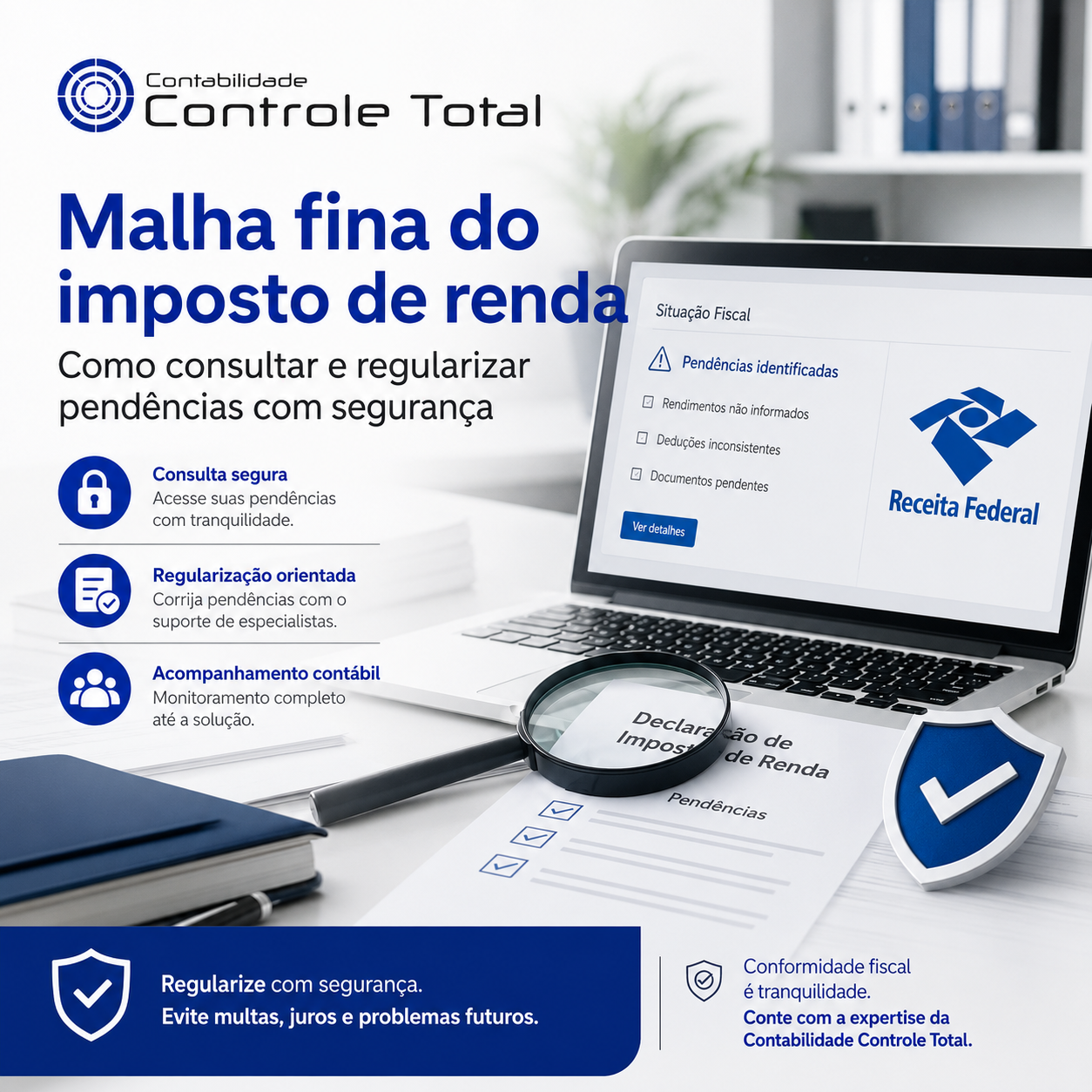 Malha fina do imposto de renda Como consultar e regularizar pendências com segurança