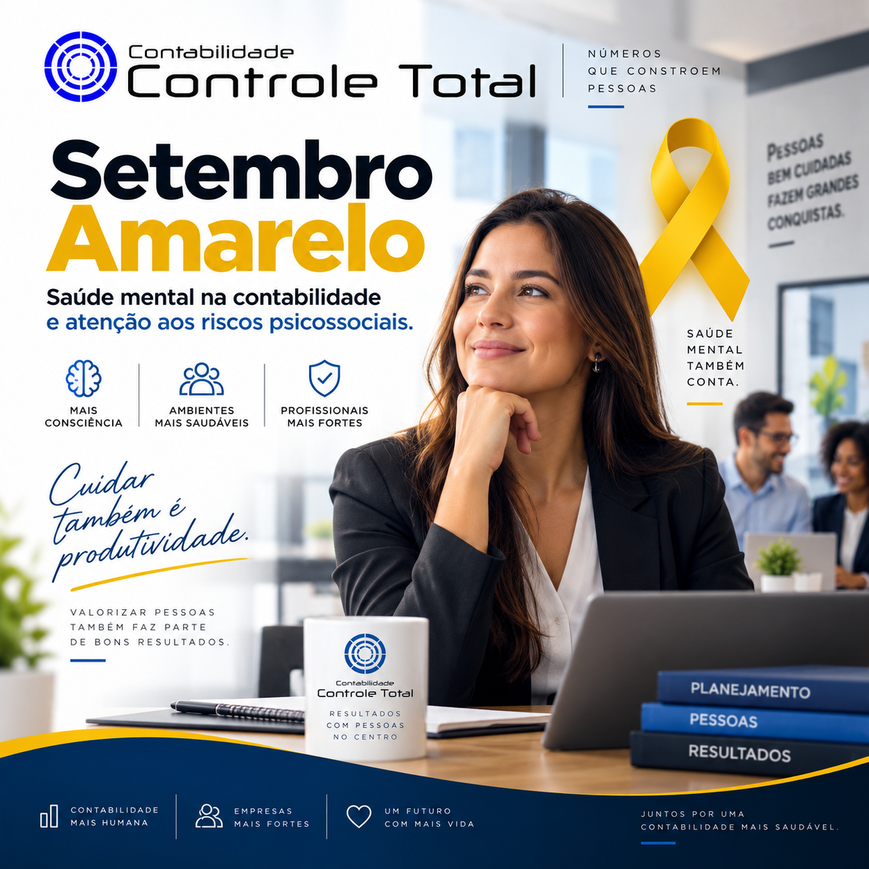 Setembro Amarelo amplia debate sobre saúde mental na contabilidade e atenção aos riscos psicossociais